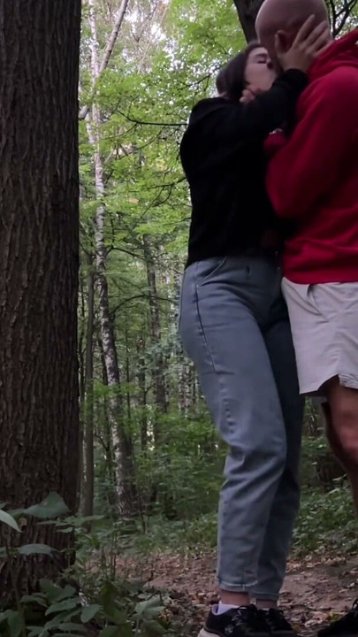 Extreme sex in the forest: with a young girl with big breasts. | Clip 1