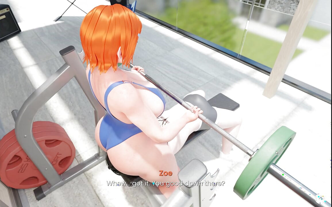 Mansion Days TABOO Hentai Game Ep.8 BIKINI GYM WORKOUT turn into SEX with STEP SISTER !