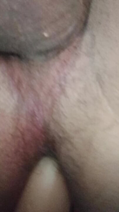Consolador en mi culo apretado