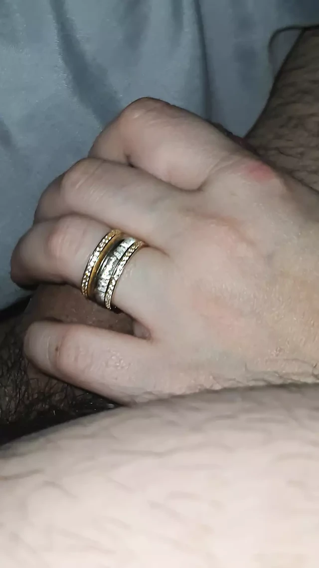 Step mom will handjob step son dick in bed after dinner