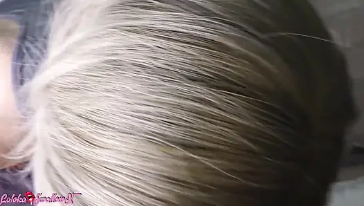 Ateşli sarışın üniversiteden sonra şehvetli oral seks büyük yarak - oral dölleme