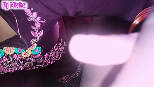 Rj Nisha indian couple with husband badroom romance