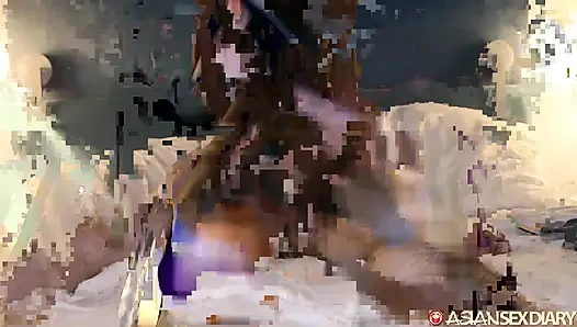 Asiansexdiary Busty Thai Beauty Left Leaking Cum