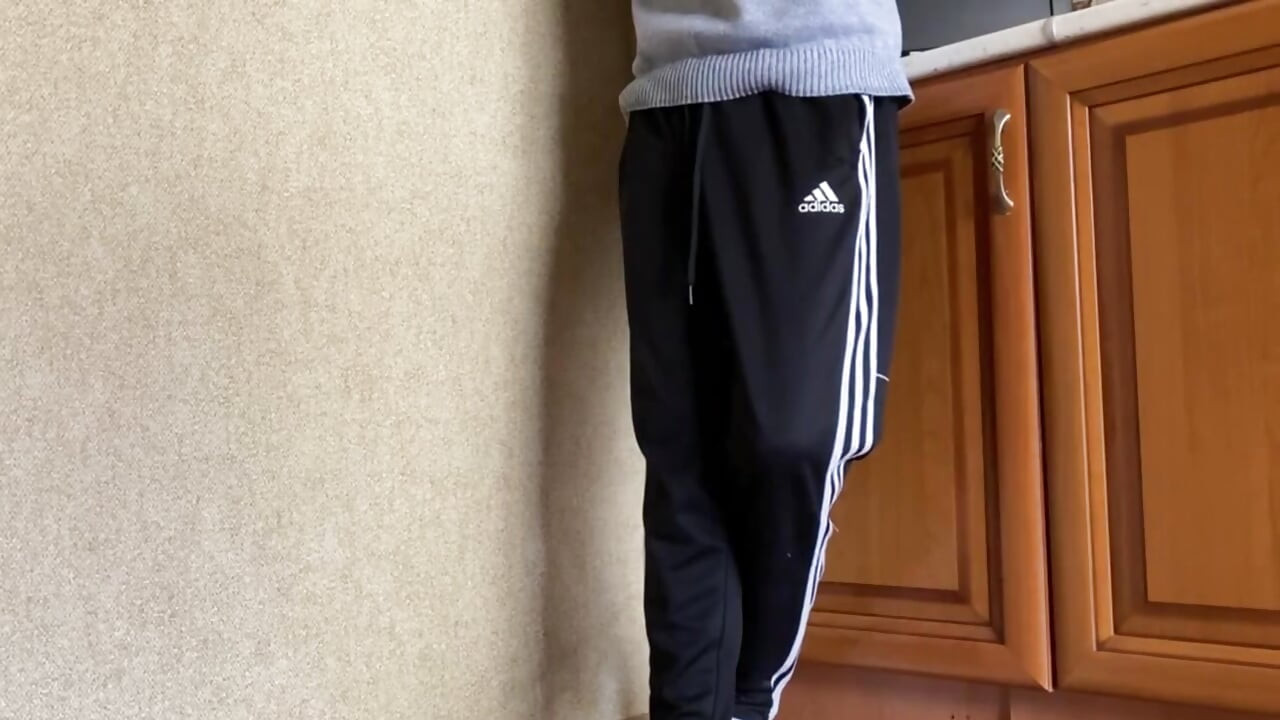Skinny guy fucks his stepsister hard doggy-style in the kitchen