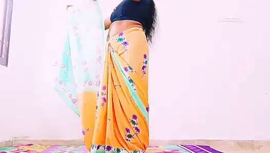 Desi Saree Beautiful Stepaunty Hardcore and Doggy Style Fucking Daughter's Husband Big Dick. Telugu Dirty Talks.