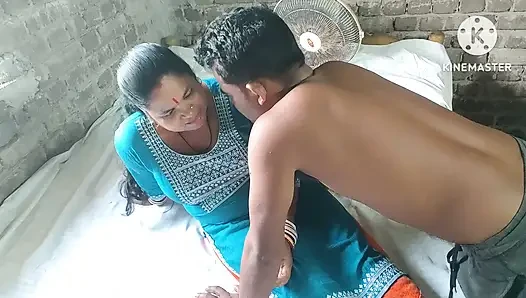 The younger brother-in-law stripped his sister-in-law naked and fucked her.