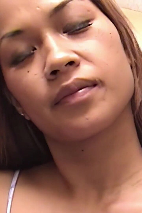 Asian Slut Gags on Thick Cock in Raw Deepthroat Session