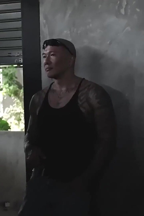 Asian Gay Damian Dragon Fucks Doorman Hungry Hole Outdoors