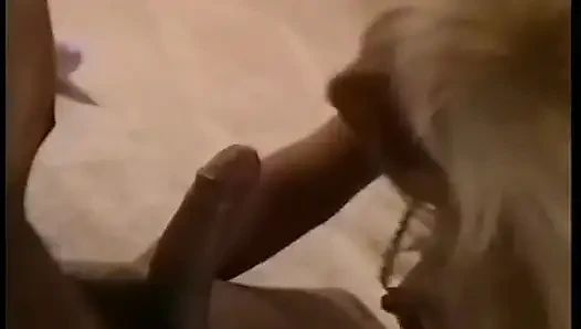 Young guy fills up the pussy on this dildo loving blonde slut doggy style