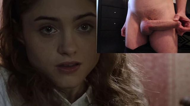 Natalia Dyer masturbates while watching me