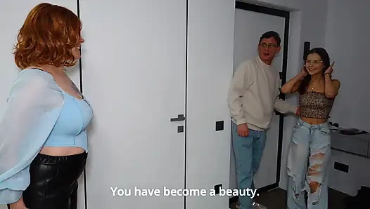 Üvey anne anal seks öğretiyor. Minik sevimli hatun götten sikiliyor