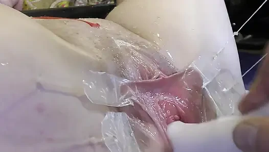 Fucking Vagina Yang Tersebar Luas Dengan Dildo Dan Kaca Dari Sangat Dekat