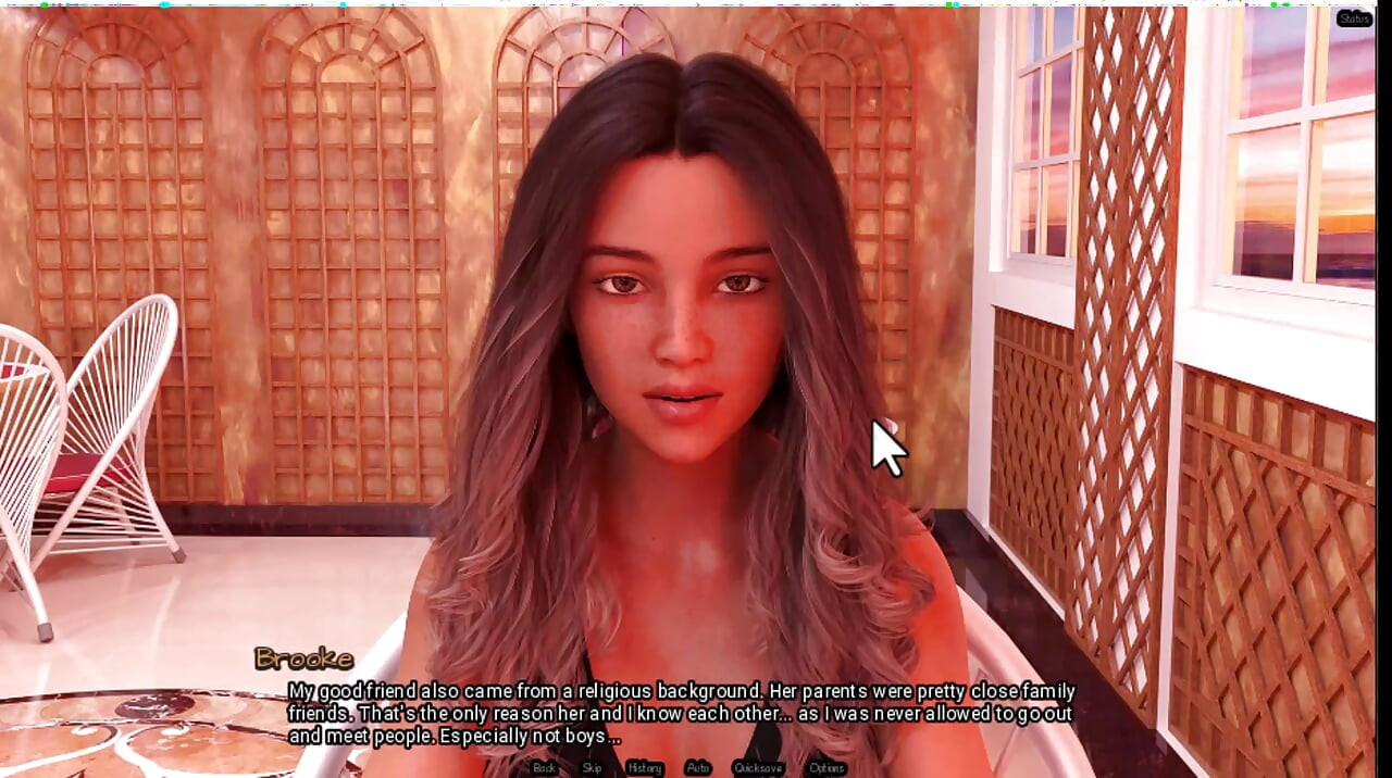 Radiant 6, la serveuse me montre ses seins