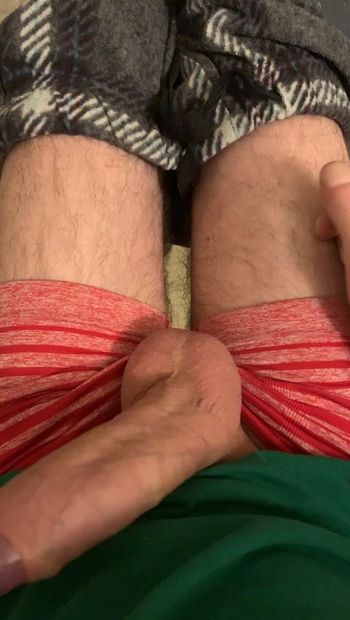 Jerking off and edging.
