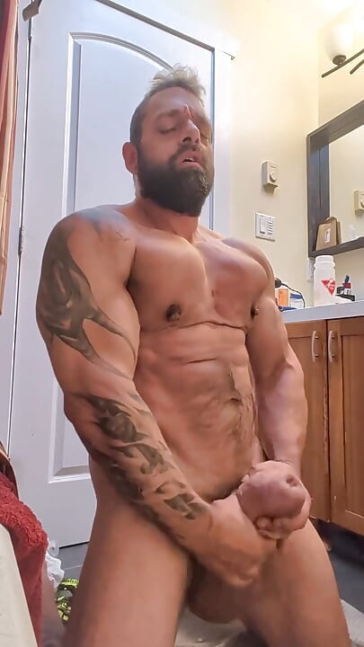 Siliconed Cock Masturbation