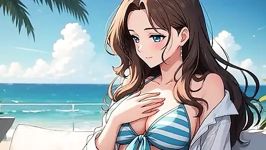 Konten Kartun AI Generated, video tanpa sensor gadis anime 18 tahun, kartun 3d closeup oleh Kiidzy Animates