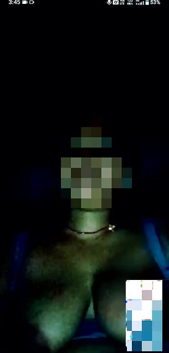 I saw it by video calling.
