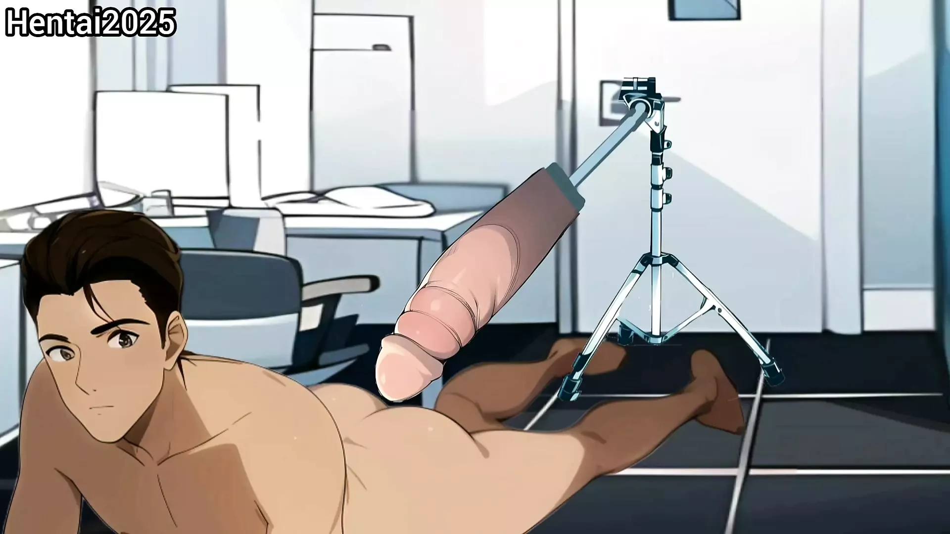 Twink Doctor Enjoys Fucking Machine Gay Cartoon Porn Hentai Animation