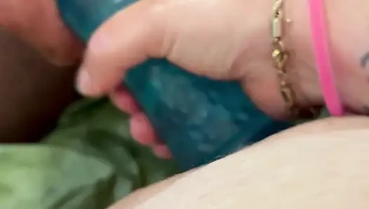 Anal Beads. Big Dildo and Squirt of Madness