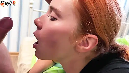 Classmate Facefuck Hot Redhead and Doggystyle Fuck after Exam