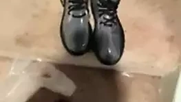Cum on clear boots
