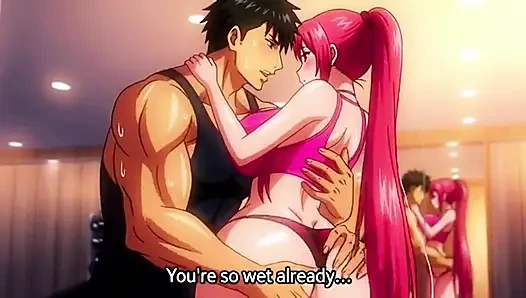 Fitnesstrainerin verführt eine milf, große natürliche titten und arsch