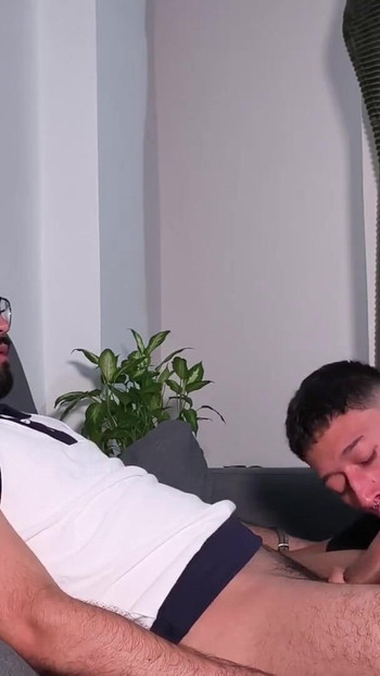 Spectacular moment from "Sexy Twink Jacobo Torres Sucking Hot Daddy Camilo Brown's Big Uncut Cock"