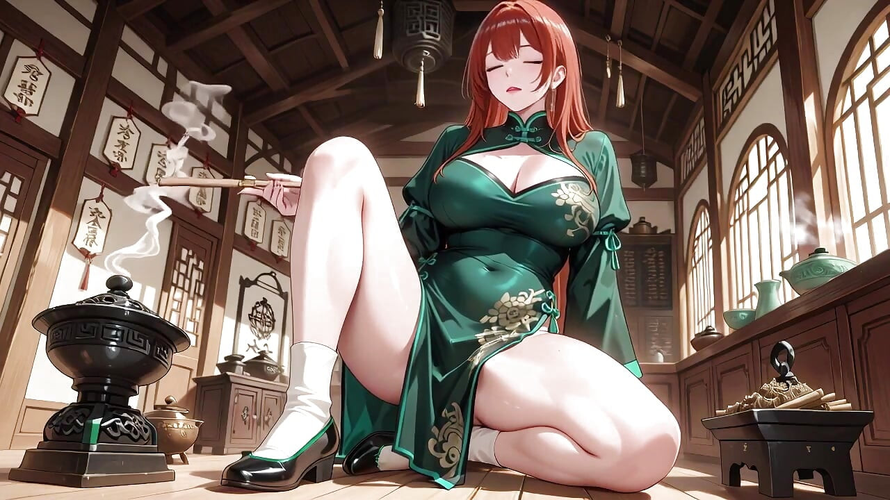laal baal aur Emerald Qipao! poorvi aangan men aalsi pralobhan