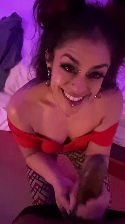 Hot Latina Sucks Rome Majors BBC Until She Gets a Facial