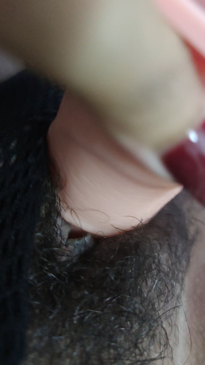 Needy hairy pussy with my favourite dildo
