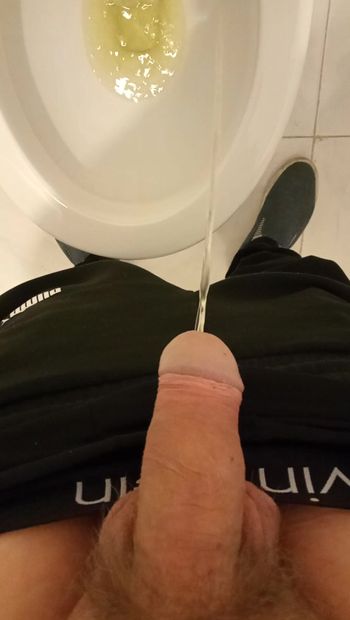 Pișare riscantă în toaleta publică # 14