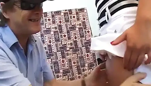 Sarah, a Pretty Latina, Makes Her Bitch with Dildos!