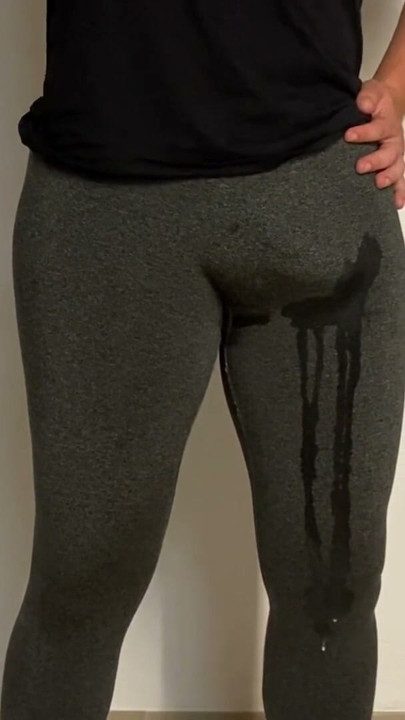 No hands cumshot in tight pants | Clip 1