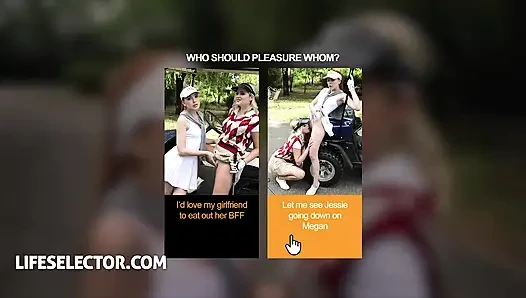 Hari golf bareng megan murkovski dan jessie ames yang liar