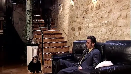 Slender German sluts drinking cum after hot anal sex