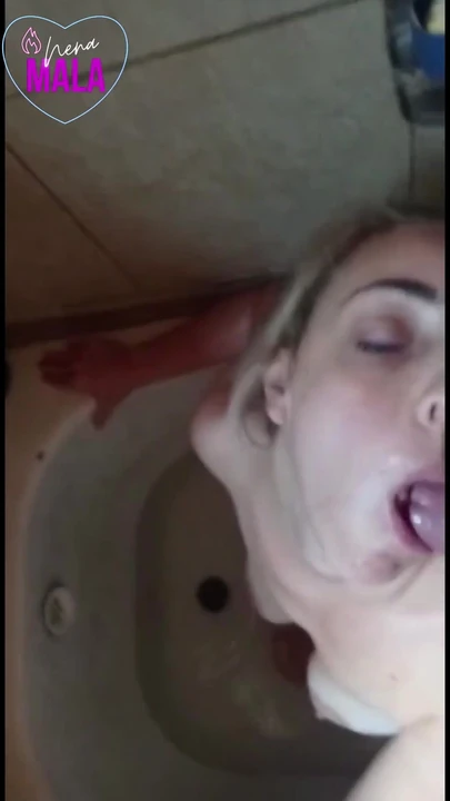Stunning moment from "I FUCK MY GIRLFRIEND WHILE SHE TAKES A BATH AND I CUM IN YOUR FACE"