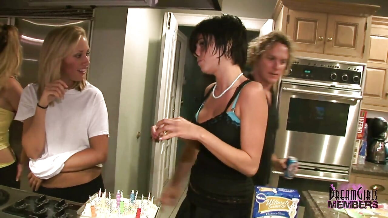 Private home video girls show tits ass & spread their pussies at a birthday
