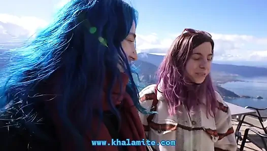 The Neighbor Surprises Us and Then Takes Us!! (vlog - French Threesome with Norage)