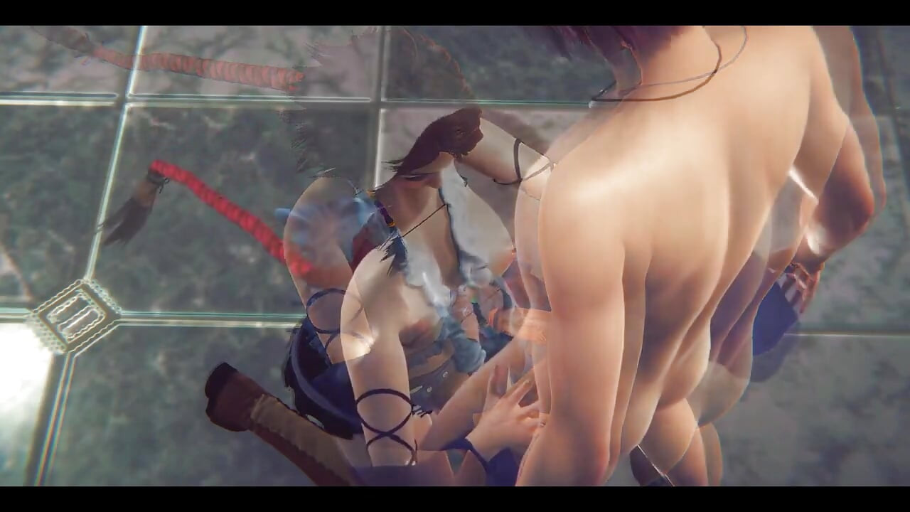 Hentai fantasi terakhir - Yuna Menghisap dan dubur - anime manga Jepun Asia permainan filem lucah