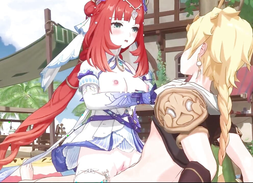 Genshin Impact - Ayaka, Barbara and Nilou’s Secret Beach Sex with Aether - Seductive Moans - 3D NSFW Animation