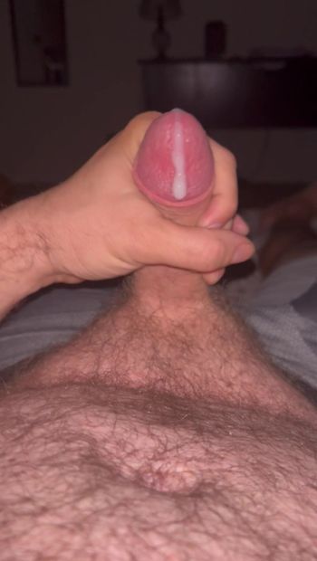 Raphael Cisco cumming from stroking his cock in the middle of the night