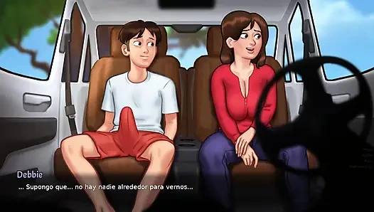 Stepmom tending to her stepson when they are alone ENDS WELL - summertime saga