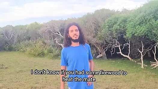 A camper asks a peasant woman for firewood and ends up giving her rough sex with creampie