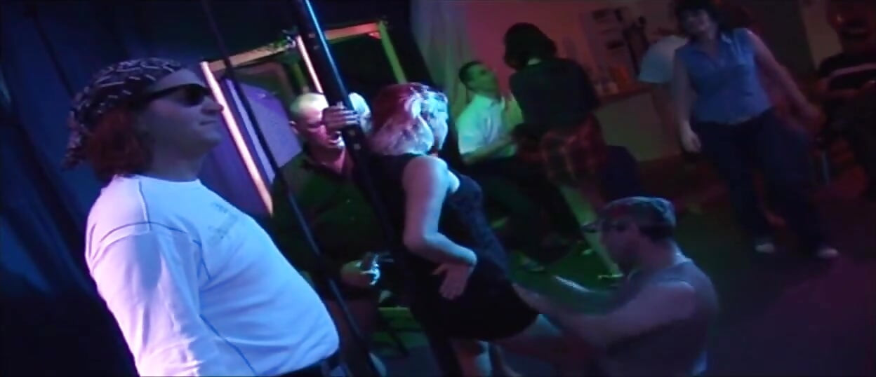 Blonde Babe Stretched Wide in Sloppy Group Pound Fest