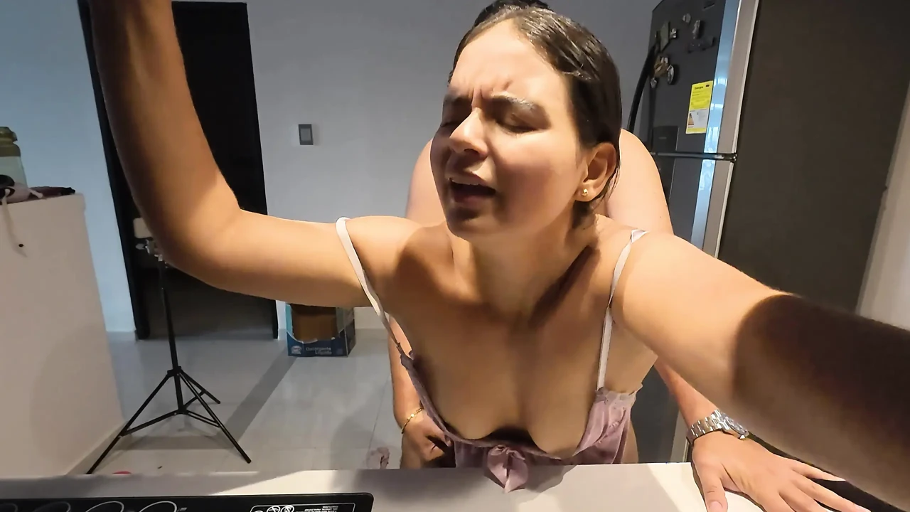Big ass stepmom gets fucked by her stepson without being seen - cuckold husband