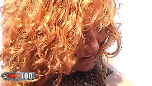 Ann-lorca: Dreier am strand mit der spanischen rothaarigen MILF Ann Lorca und ihrem Ehemann