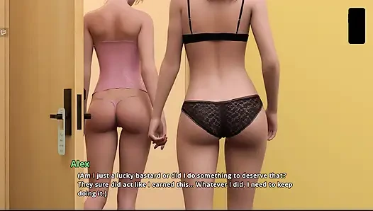 College Kings 35 Aubrey ve Riley ile 3'lü grup seks