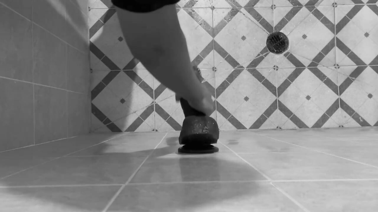 fucking my ass with a 10 inch dildo