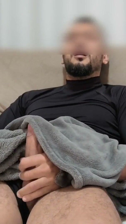 Big dick boy masturbating under the covers | Clip 1