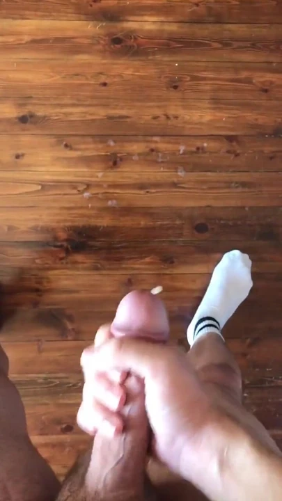 Powerful moment from "legs and stockings and big cum"